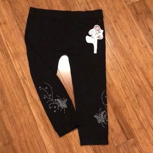 Emmas expressions leggings calf length black